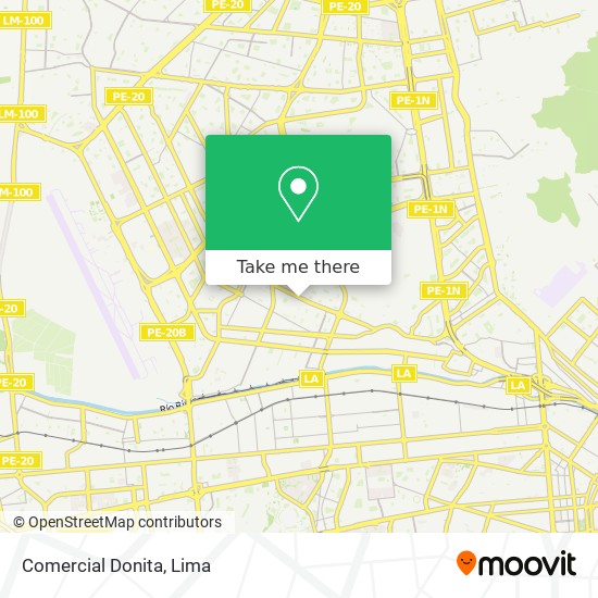 Comercial Donita map