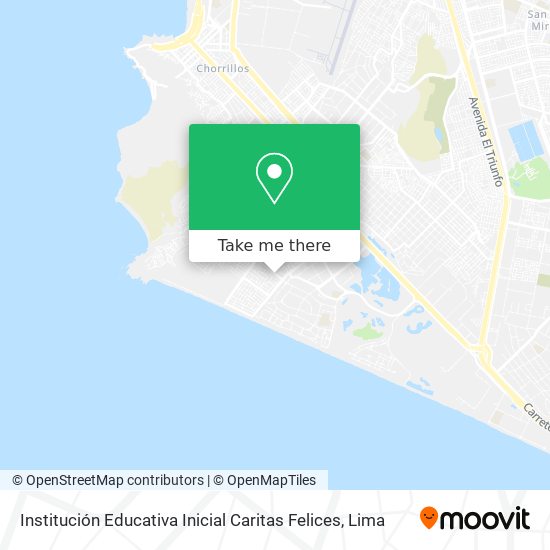 Mapa de Institución Educativa Inicial Caritas Felices