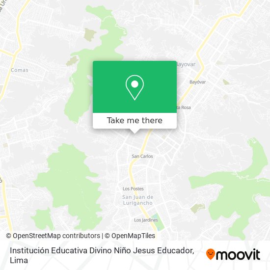 Institución Educativa Divino Niño Jesus Educador map