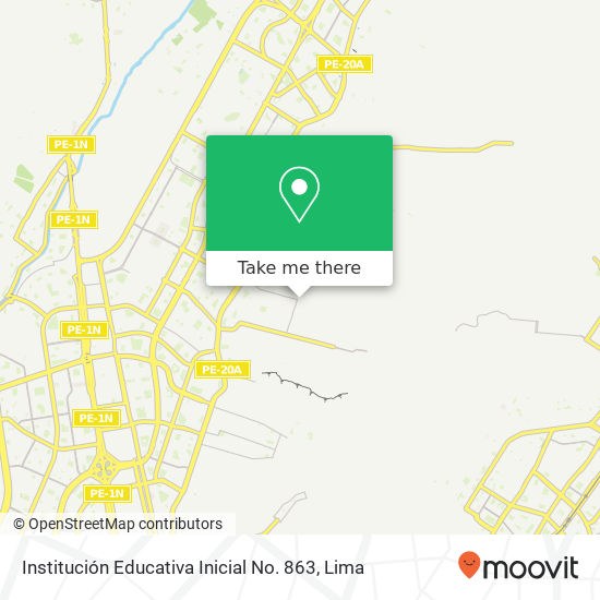 Institución Educativa Inicial No. 863 map