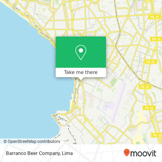 Mapa de Barranco Beer Company