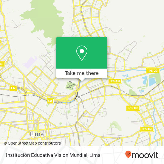 Institución Educativa Vision Mundial map