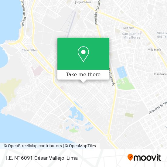 Mapa de I.E. N° 6091 César Vallejo