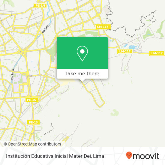 Institución Educativa Inicial Mater Dei map