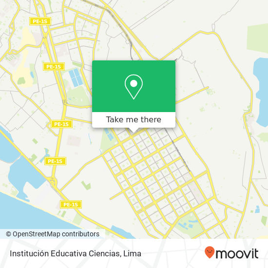 Institución Educativa Ciencias map