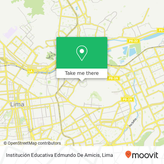 Institución Educativa Edmundo De Amicis map