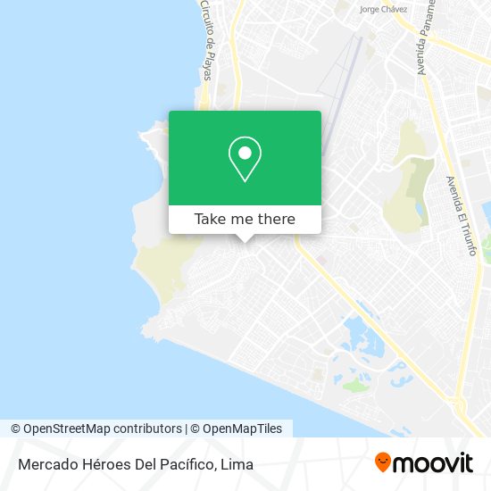 Mercado Héroes Del Pacífico map