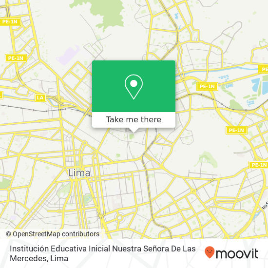 Institución Educativa Inicial Nuestra Señora De Las Mercedes map