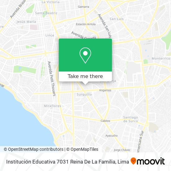 Institución Educativa 7031 Reina De La Familia map