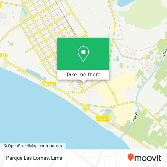 Parque Las Lomas map