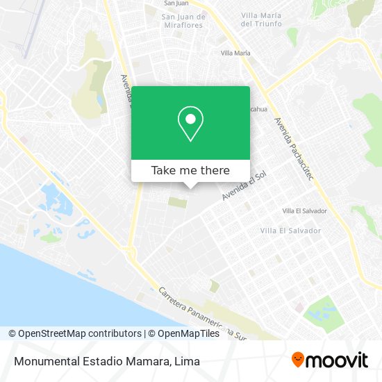 Monumental Estadio Mamara map