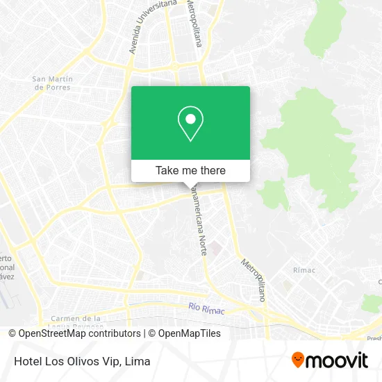 Mapa de Hotel Los Olivos Vip