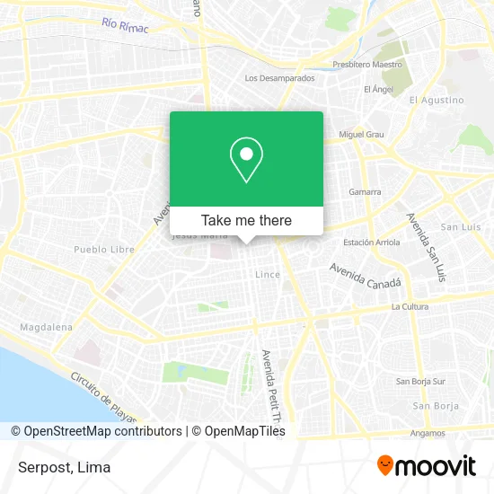 Mapa de Serpost