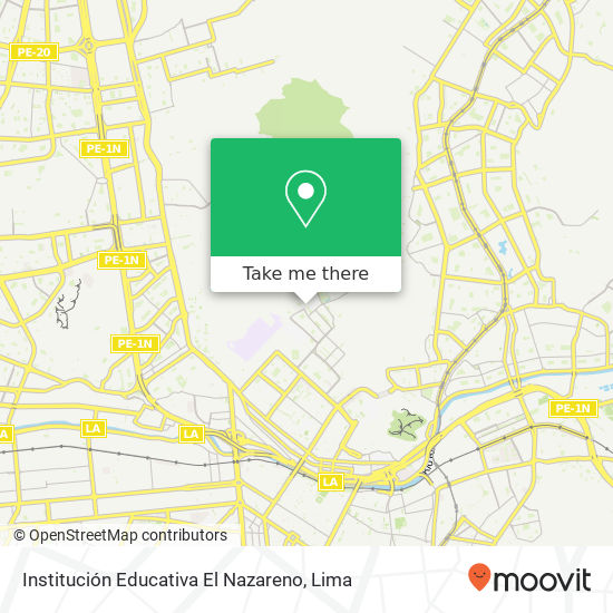 Institución Educativa El Nazareno map