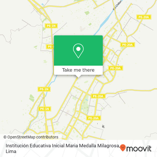 Mapa de Institución Educativa Inicial Maria Medalla Milagrosa