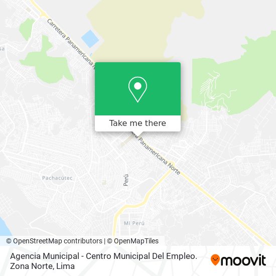 Mapa de Agencia Municipal - Centro Municipal Del Empleo. Zona Norte