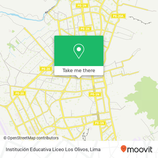 Institución Educativa Liceo Los Olivos map