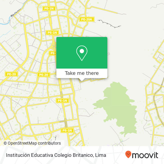 Institución Educativa Colegio Britanico map
