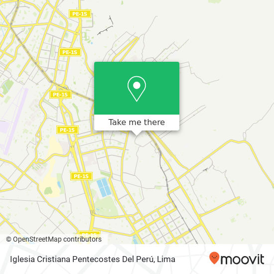 Iglesia Cristiana Pentecostes Del Perú map