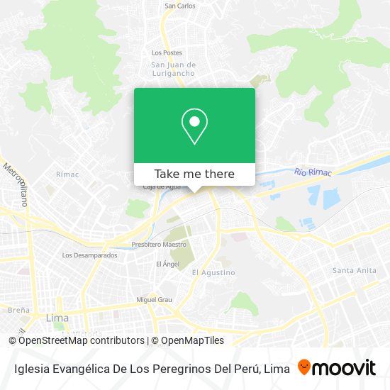 Iglesia Evangélica De Los Peregrinos Del Perú map