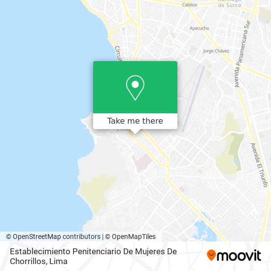 Mapa de Establecimiento Penitenciario De Mujeres De Chorrillos