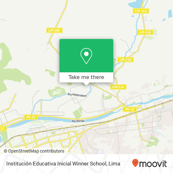 Mapa de Institución Educativa Inicial Winner School