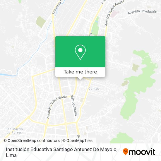 Institución Educativa Santiago Antunez De Mayolo map