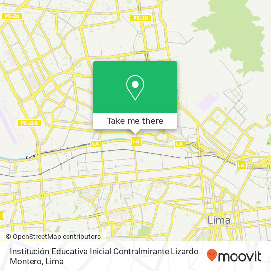 Institución Educativa Inicial Contralmirante Lizardo Montero map