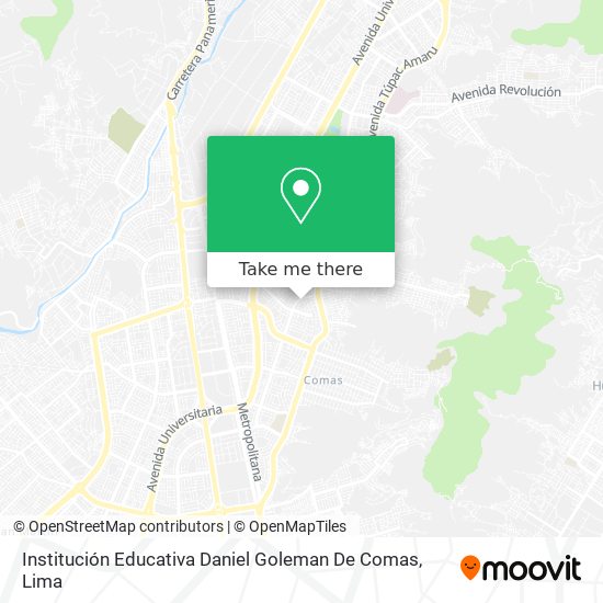 Institución Educativa Daniel Goleman De Comas map