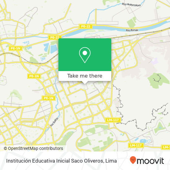Institución Educativa Inicial Saco Oliveros map