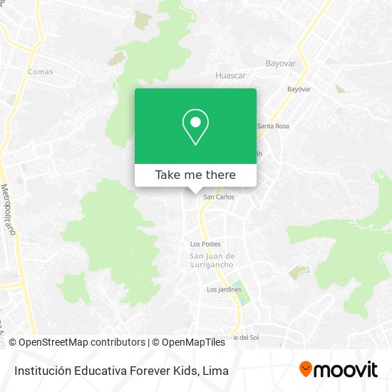 Mapa de Institución Educativa Forever Kids