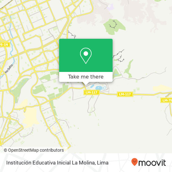 Institución Educativa Inicial La Molina map