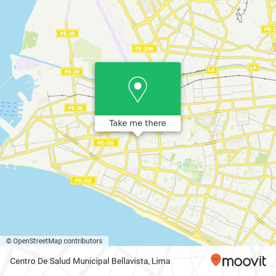 Mapa de Centro De Salud Municipal Bellavista