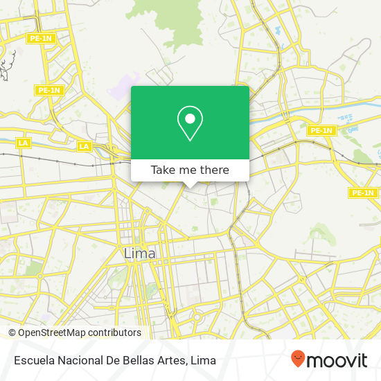 Escuela Nacional De Bellas Artes map