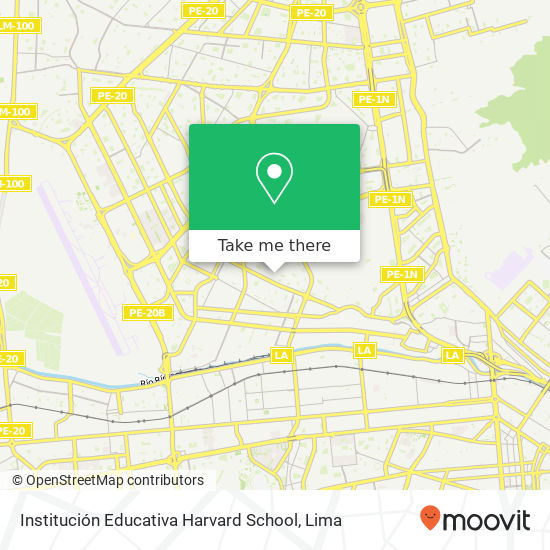 Mapa de Institución Educativa Harvard School