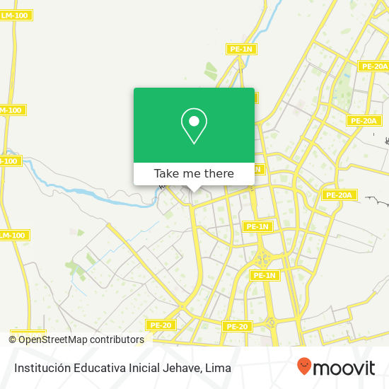 Institución Educativa Inicial Jehave map