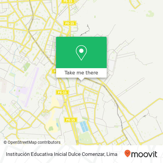 Institución Educativa Inicial Dulce Comenzar map