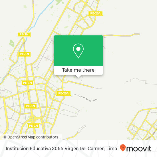 Institución Educativa 3065 Virgen Del Carmen map