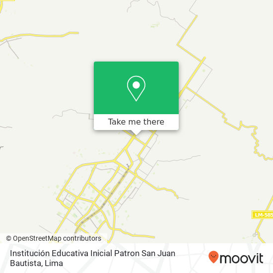Institución Educativa Inicial Patron San Juan Bautista map
