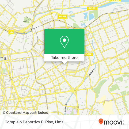 Complejo Deportivo El Pino map