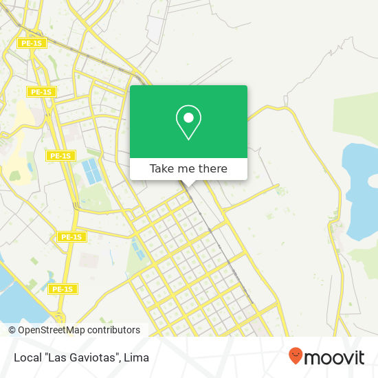 Local "Las Gaviotas" map