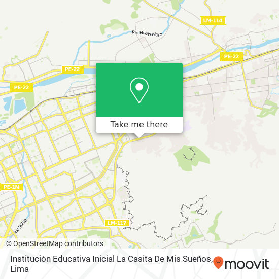 Institución Educativa Inicial La Casita De Mis Sueños map