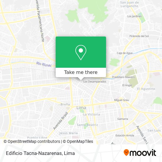 Edificio Tacna-Nazarenas map