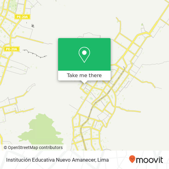 Mapa de Institución Educativa Nuevo Amanecer