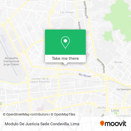 Modulo De Justicia Sede Condevilla map