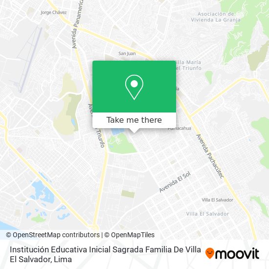 Institución Educativa Inicial Sagrada Familia De Villa El Salvador map