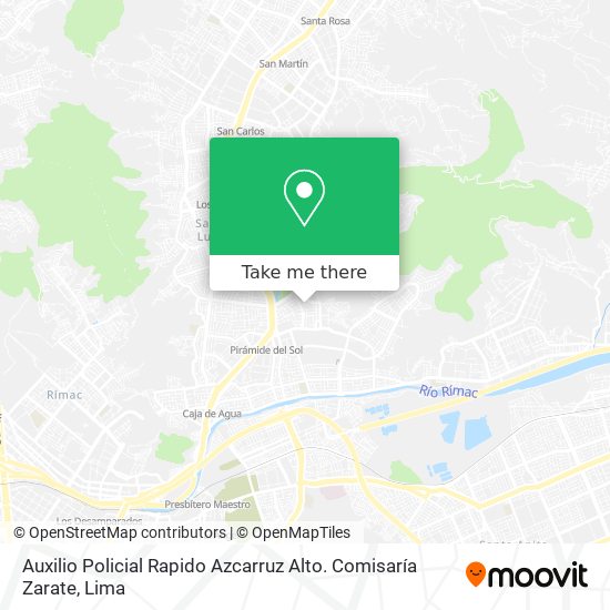 Auxilio Policial Rapido Azcarruz Alto. Comisaría Zarate map