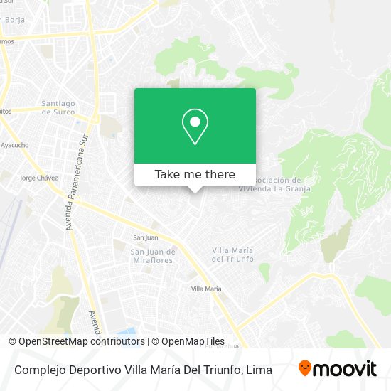 Complejo Deportivo Villa María Del Triunfo map