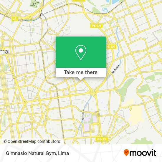 Gimnasio Natural Gym map