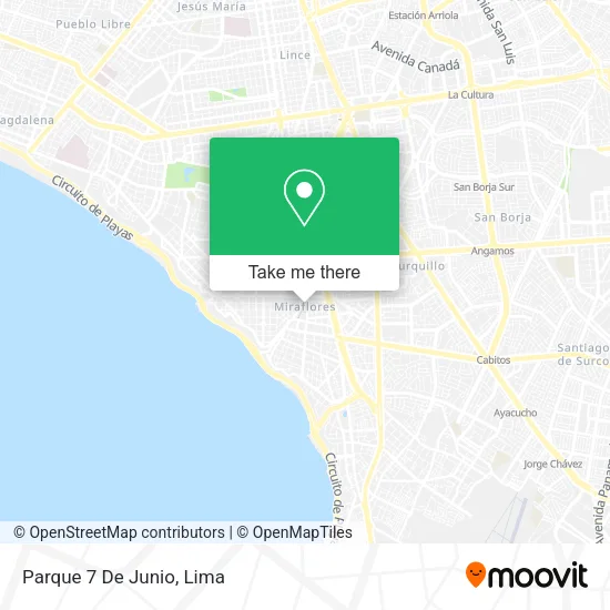 Mapa de Parque 7 De Junio